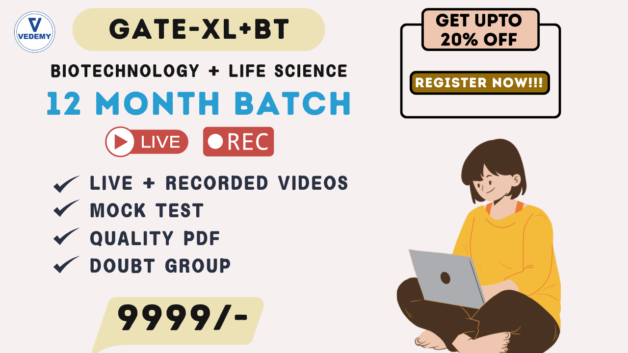 GATE XL + BT (12 Months Live + Recorded Batch)