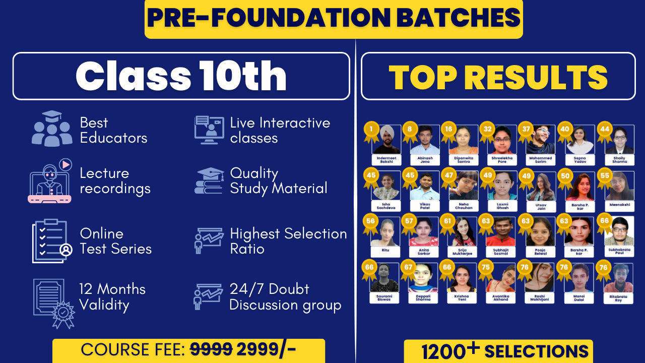 Pre-Foundation: Class 10th (2026-27)