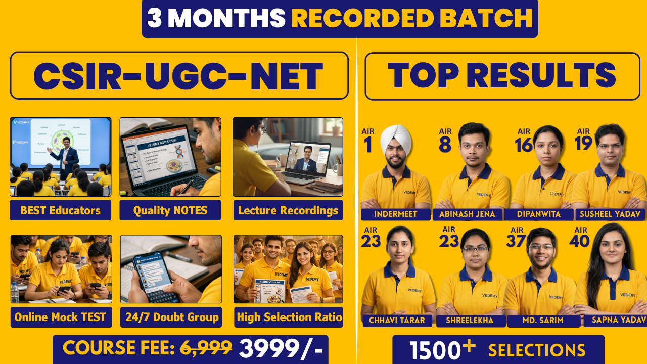CSIR-NET (3 Months Recorded Batch)